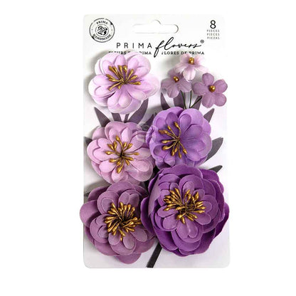 Prima Marketing Bewitched Flowers Enchanted Violet (8pcs)