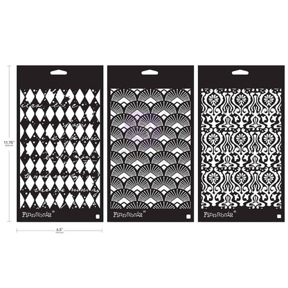 Prima Marketing Finnabair Limited Edition Stencil Set Decadent Walls (3pcs)