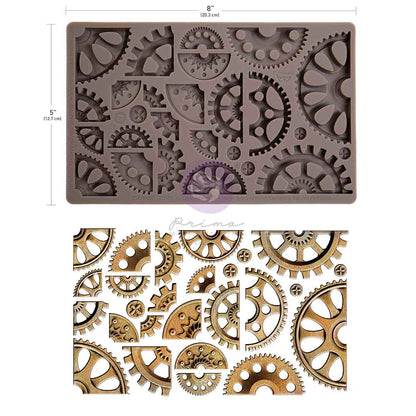 Prima Marketing Finnabair Halves And Quarters 5x8 Inch Decor Moulds
