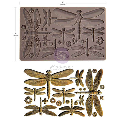 Prima Marketing Finnabair Machine Dragonflies 5x8 Inch Decor Moulds