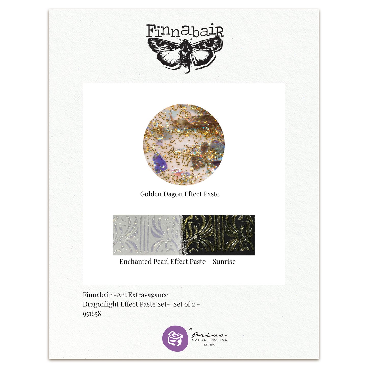 Prima Marketing Finnabair Limited Edition Effect Paste Set Dragonlight (2x100ml)