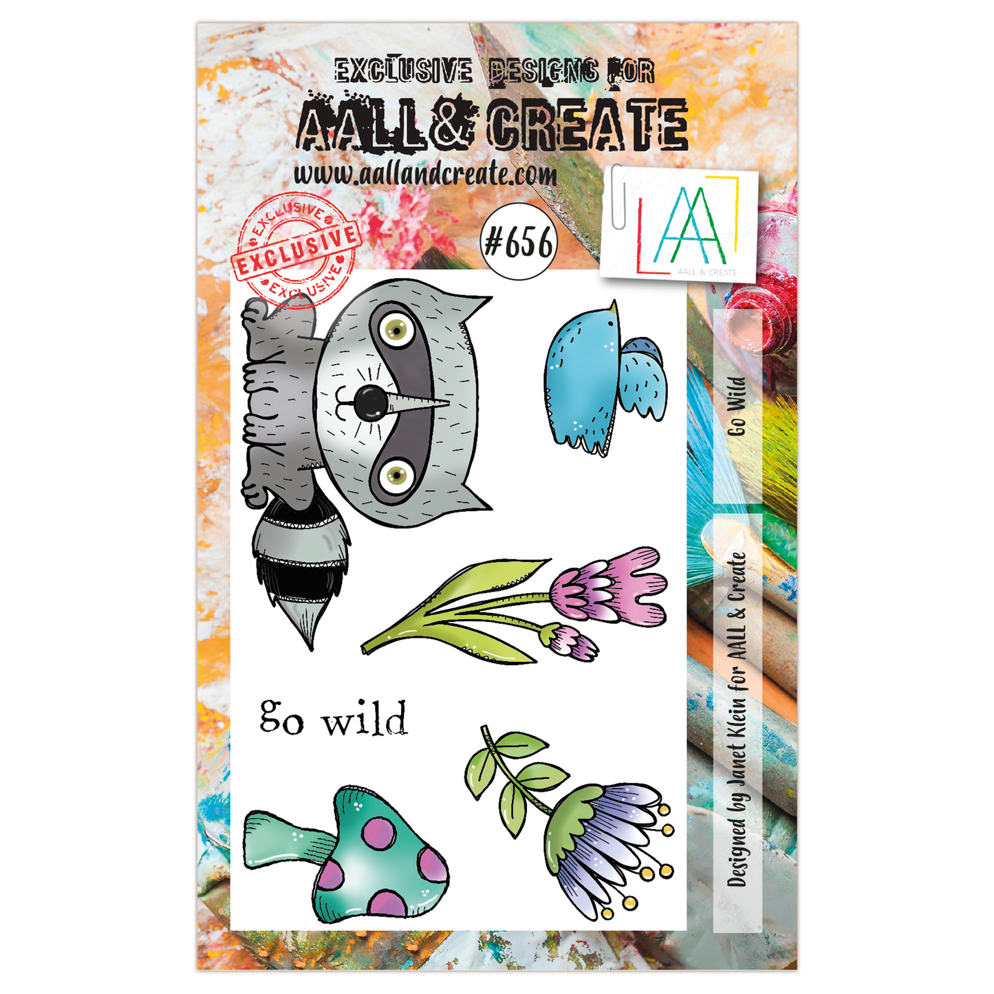 #656 - A7 Clear Stamp Set - Go Wild
