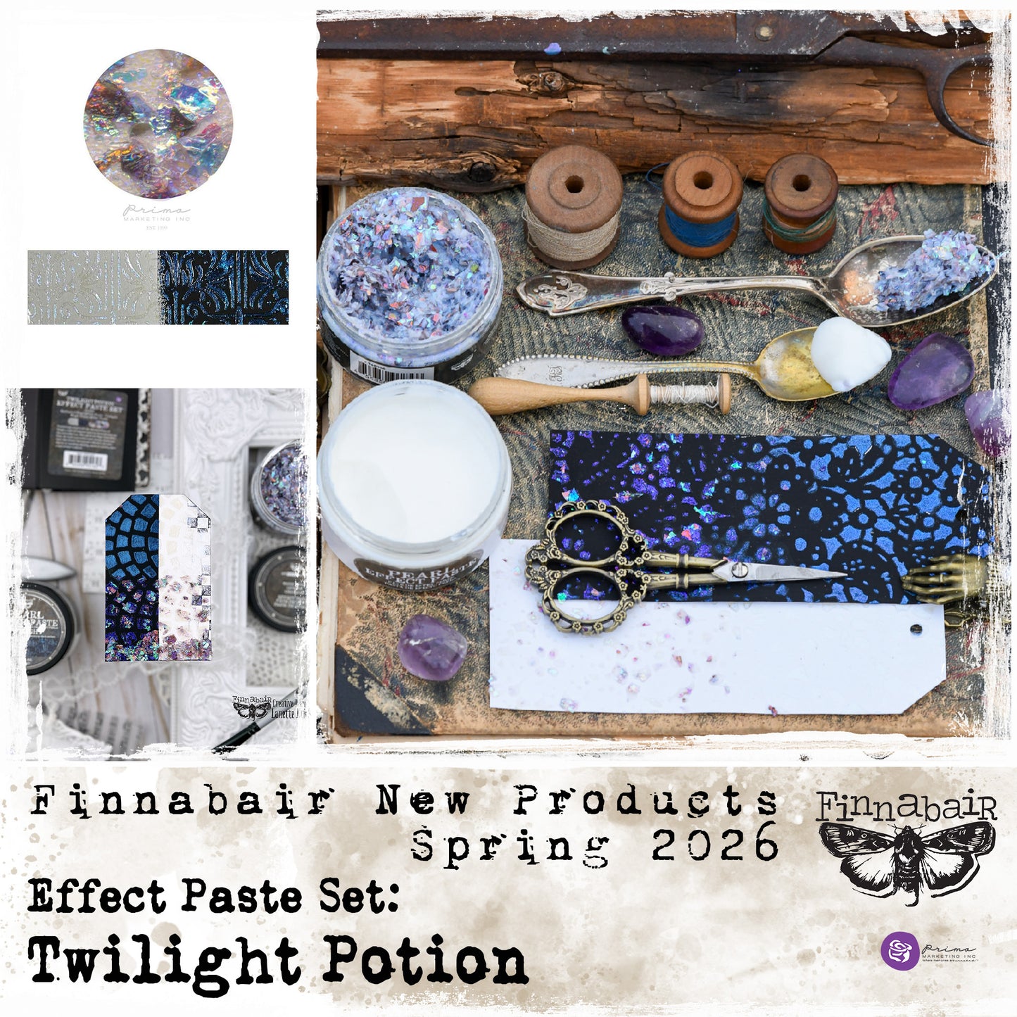 Prima Marketing Finnabair Limited Edition Effect Paste Set Twilight Potion (2x100ml)