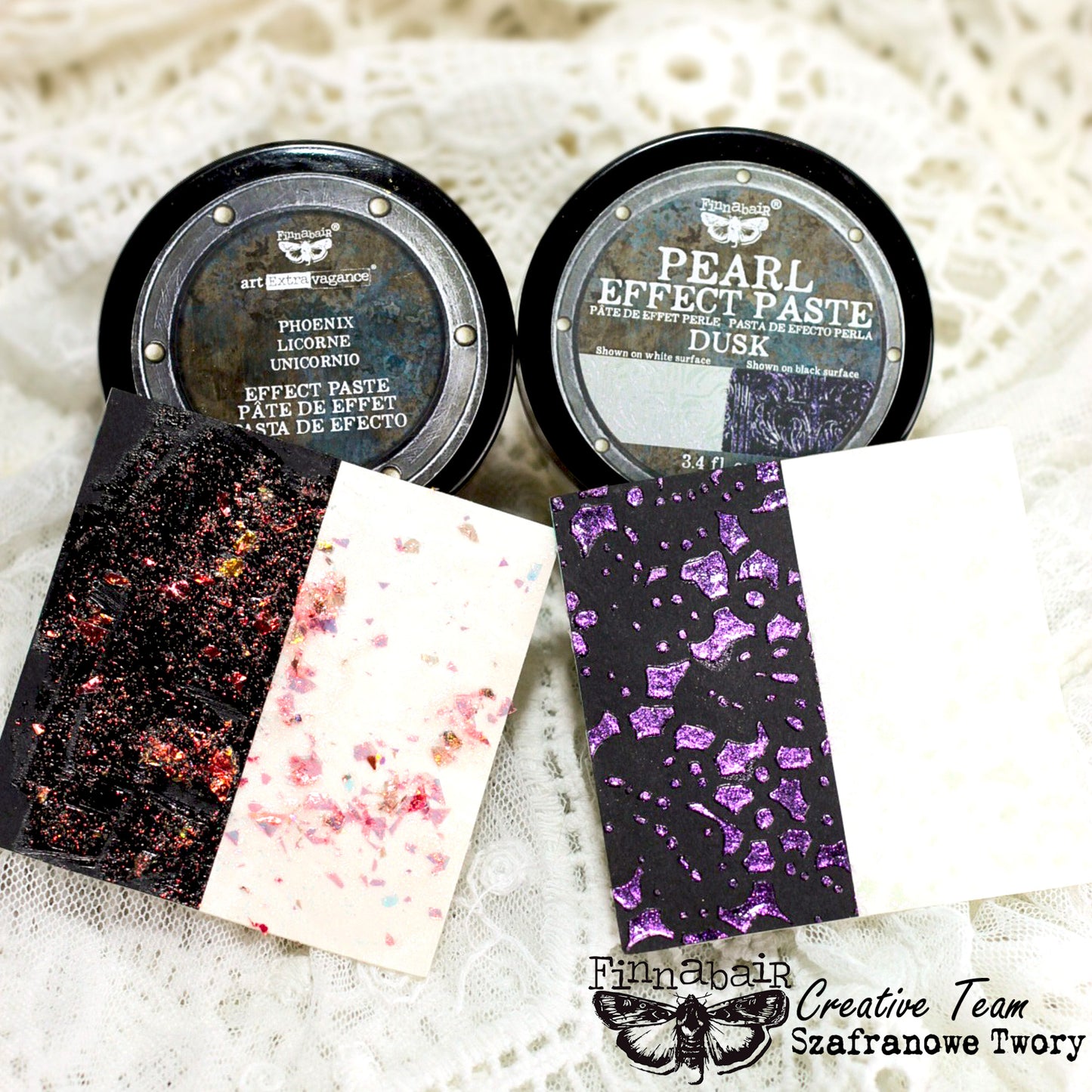 Prima Marketing Finnabair Limited Edition Effect Paste Set Ember Dusk (2x100ml)