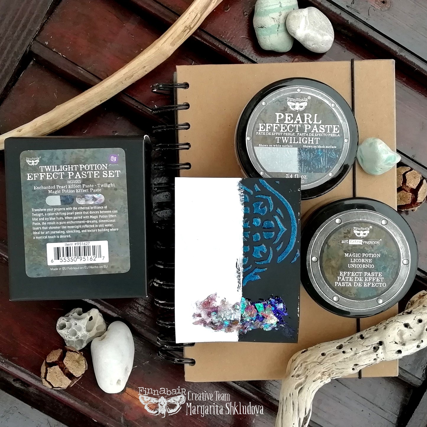 Prima Marketing Finnabair Limited Edition Effect Paste Set Twilight Potion (2x100ml)