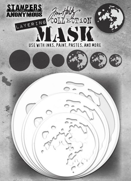Stampers Anonymous Tim Holtz Layering Mask Set - 6 Pcs - Moon