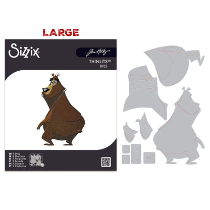 Sizzix Thinlits LARGE Colorize Die by Tim Holtz Theodore (9pcs)