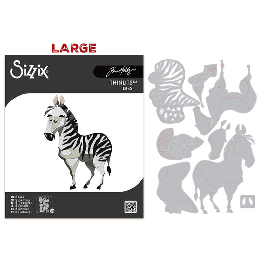 Sizzix Thinlits LARGE Colorize Die by Tim Holtz Winifred (8pcs)