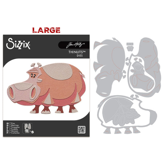 Sizzix Thinlits LARGE  Colorize Die by Tim Holtz Bernice (7pcs)