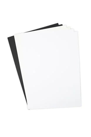 Sizzix Surfacez Smooth Cardstock A4 Black/Ivory/White (60Pcs)