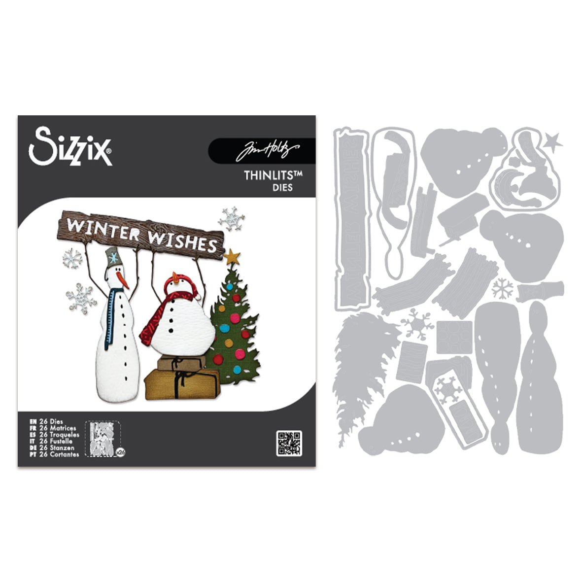 Sizzix Tim Holtz Thinlits Die Set 26PK - Classic Twig + Stump