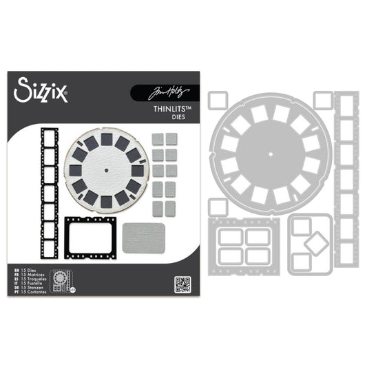 Sizzix Thinlits Die by Tim Holtz Vault Picture Show (15pcs)