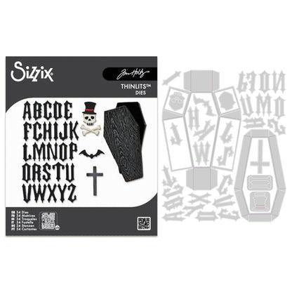 Sizzix Thinlits Die by Tim Holtz Vault Coffin Box (34pcs)