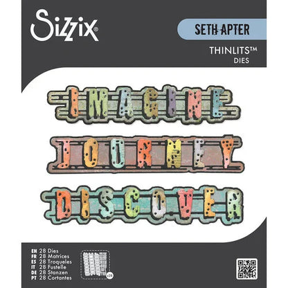 Sizzix Thinlits Die Set 28PK - Word Wafers #1 by Seth Apter