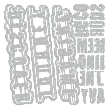 Sizzix Thinlits Die Set 28PK - Word Wafers #1 by Seth Apter