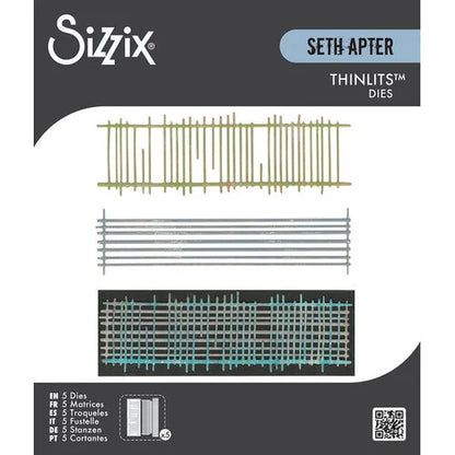 Sizzix Thinlits Die Set 5PK - Tracks by Seth Apter