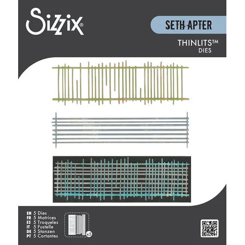 Sizzix Thinlits Die Set 5PK - Tracks by Seth Apter