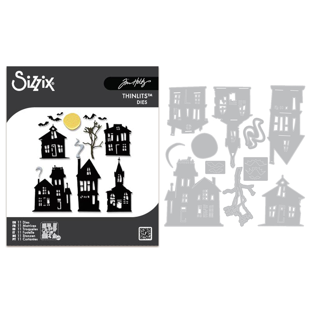 Sizzix Thinlits Die by Tim Holtz Vault Ghost Town (11pcs)