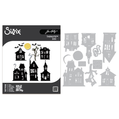 Sizzix Thinlits Die by Tim Holtz Vault Ghost Town (11pcs)