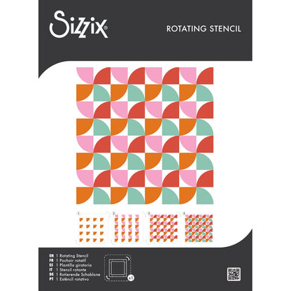 Sizzix Rotating Stencils 1PK Candy Kitsch