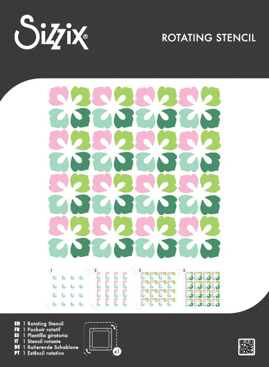 Sizzix Rotating Stencils 1PK Flower Power