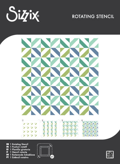 Sizzix Rotating Stencils 1PK Geo Blocks