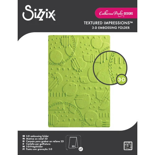 Sizzix 3D Textured Impressions Embossing Folder On the Spot by Catherine Pooler