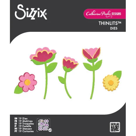 Sizzix Framelits Die Set 16PK Whimsy Blooms #2 by Catherine Pooler