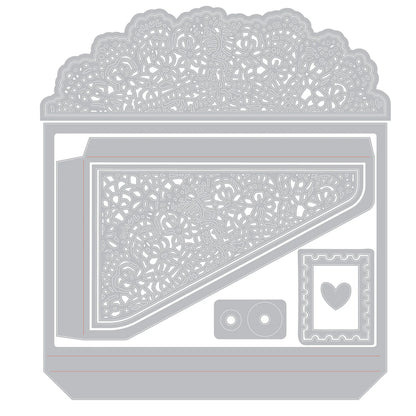 Sizzix Thinlits Die Set 10PK Laced Folio by 49 and Market