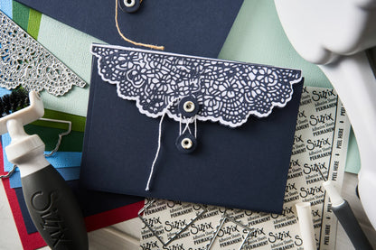 Sizzix Thinlits Die Set 10PK Laced Folio by 49 and Market