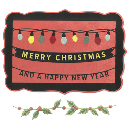 Sizzix Thinlits Die Set 15PK Snap and Swap Merry Christmas by 49 and Market