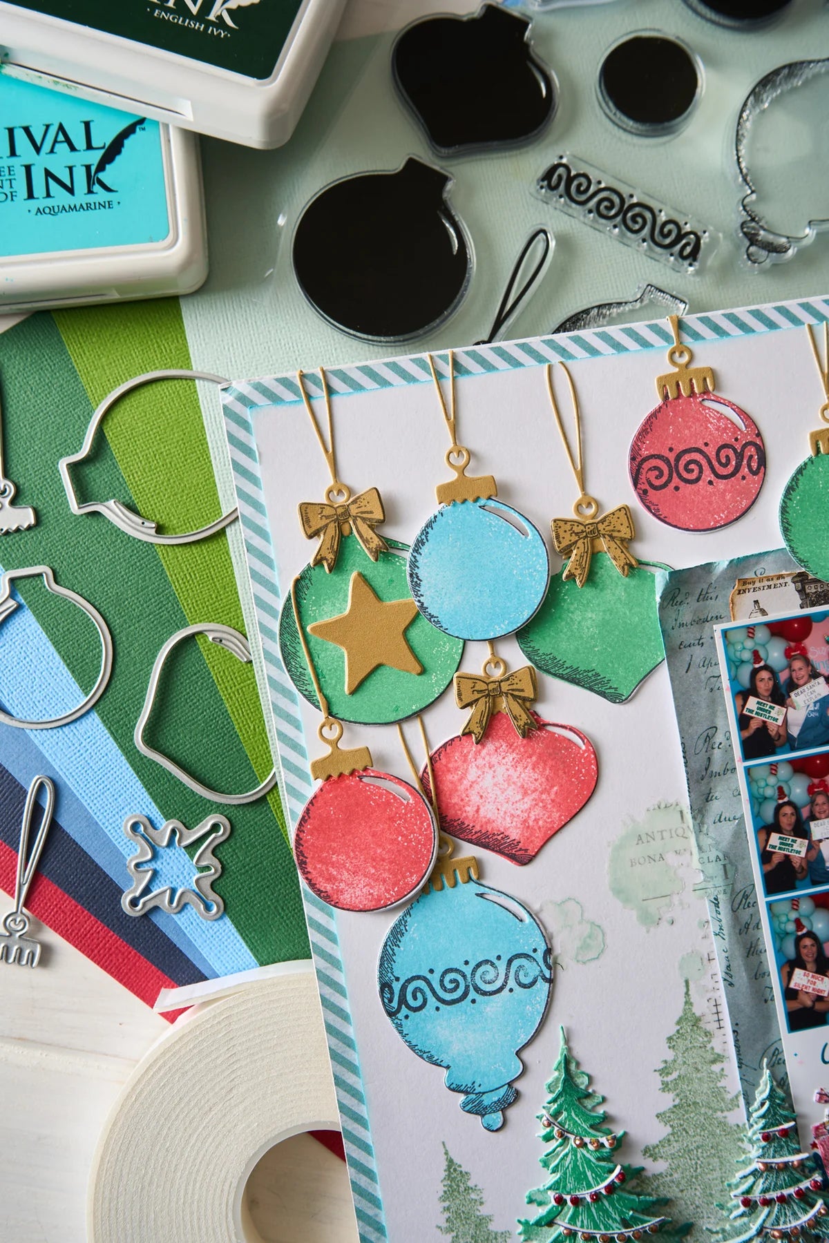 Sizzix Clear Stamp & Framelits Bundle 2 by 49 and Market