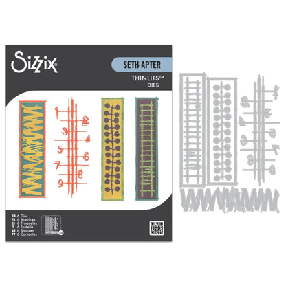 Sizzix Thinlits Die by Seth Apter Stretchers (6pcs)