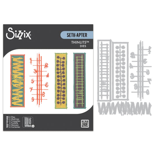 Sizzix Thinlits Die by Seth Apter Stretchers (6pcs)