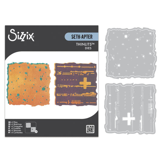 Sizzix Thinlits Die by Seth Apter Paper Cutz #1 (4pcs)
