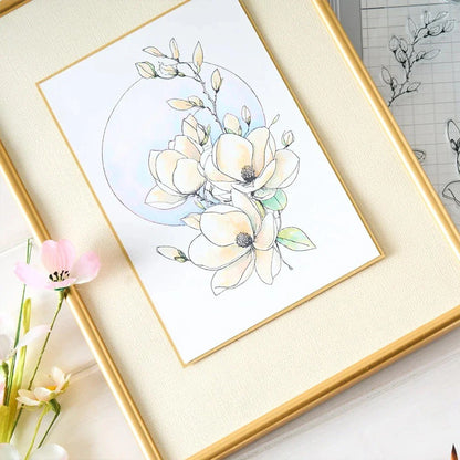 Sizzix • Clear Stamp Set 7pcs Magnolia by  Willow Wolfe