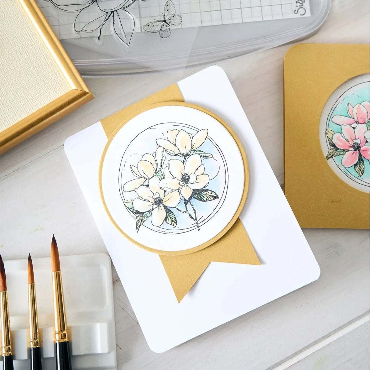Sizzix • Clear Stamp Set 7pcs Magnolia by  Willow Wolfe