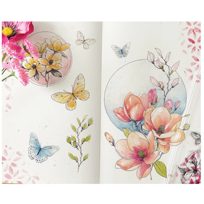 Sizzix • Clear Stamp Set 7pcs Magnolia by  Willow Wolfe