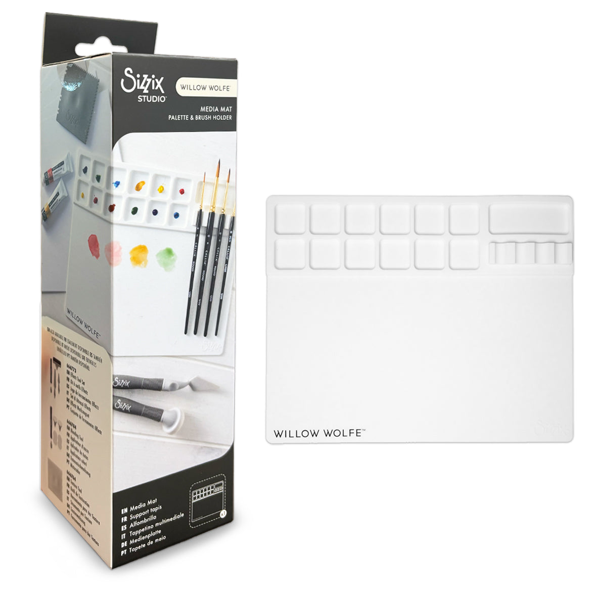Sizzix • Media Mat With Palette & Brush Hold