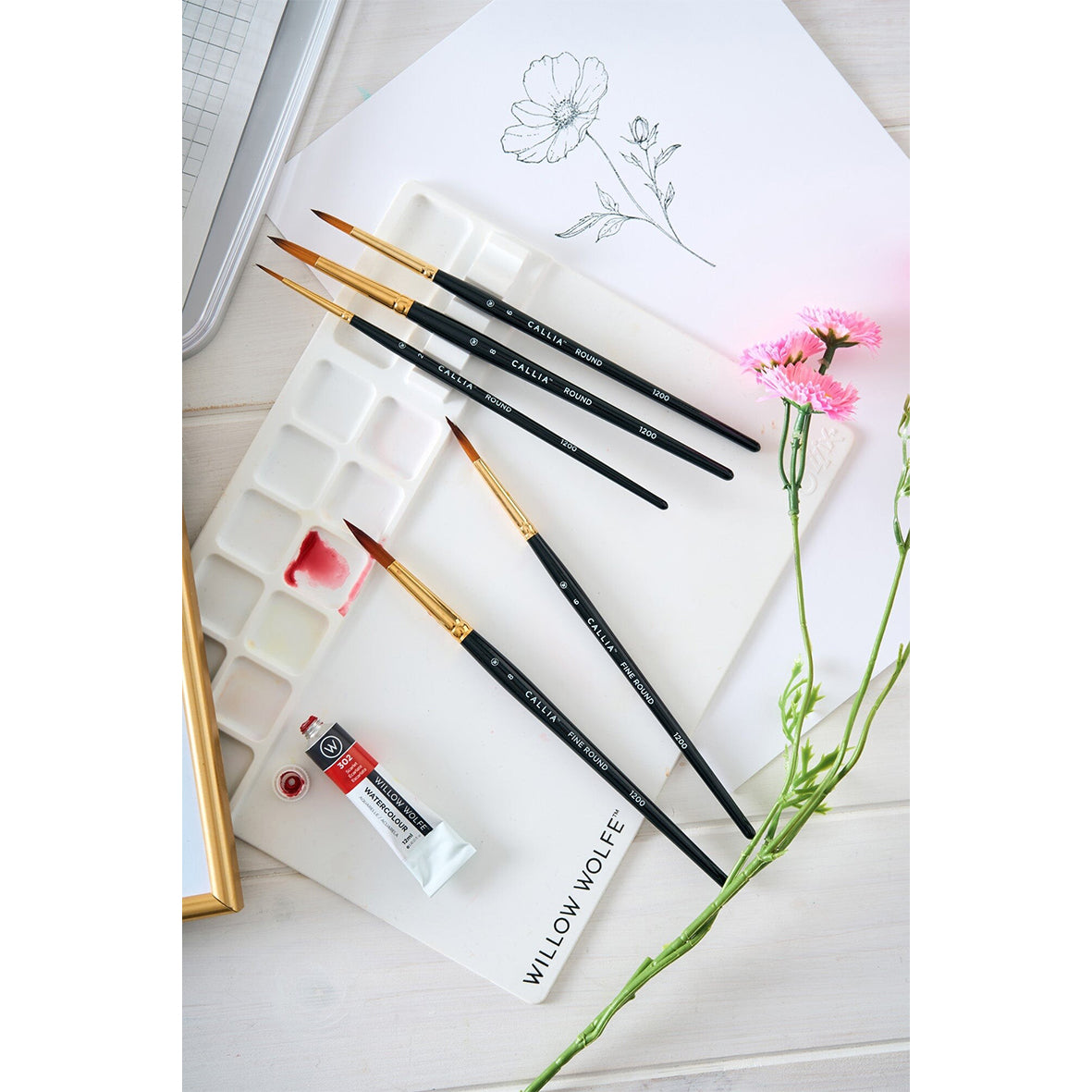 Sizzix • Media Mat With Palette & Brush Hold