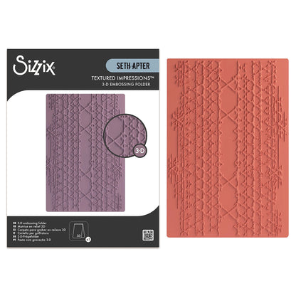 Sizzix 3-D Textured Impressions Embossing Folder - Magic Mesh by Seth Apter