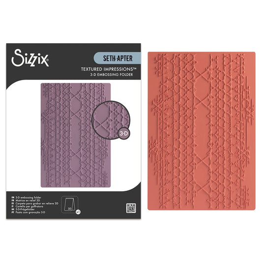 Sizzix 3-D Textured Impressions Embossing Folder - Magic Mesh by Seth Apter
