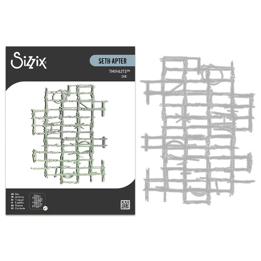 Sizzix Thinlits Die Set 1PK - Gridiron by Seth Apter