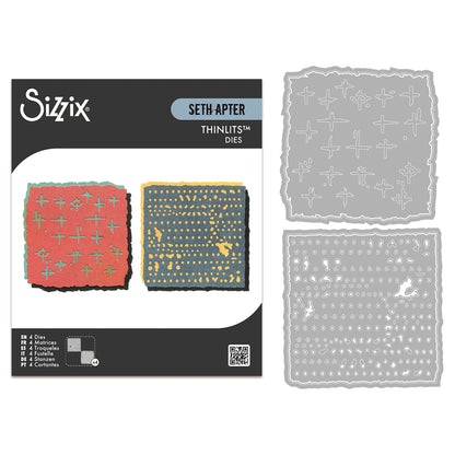 Sizzix Thinlits Die Set 4PK - Paper Cutz #2 by Seth Apter
