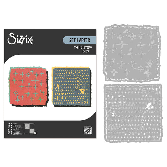 Sizzix Thinlits Die Set 4PK - Paper Cutz #2 by Seth Apter