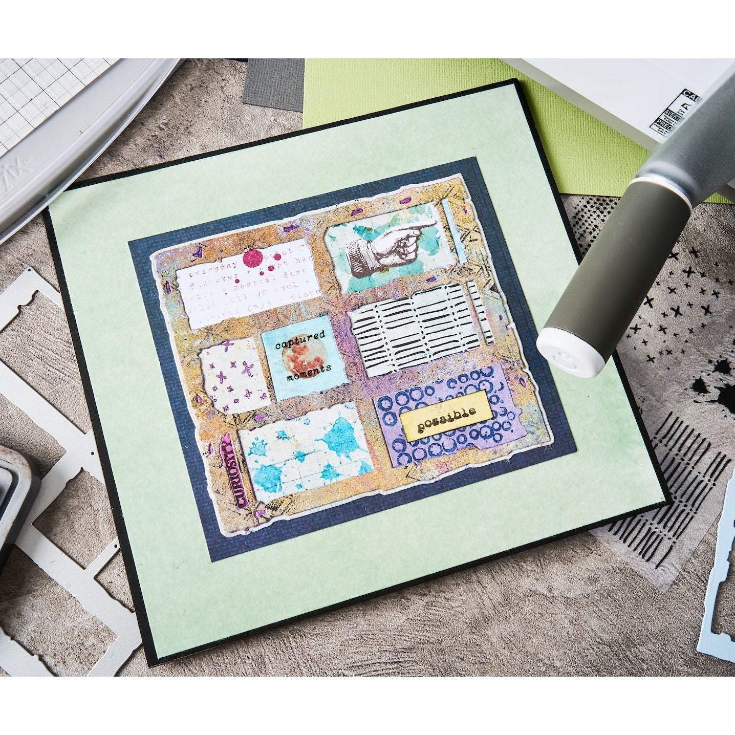Sizzix Thinlits Die Set 2PK w/6PK Stamps - Viewfinder by Seth Apter