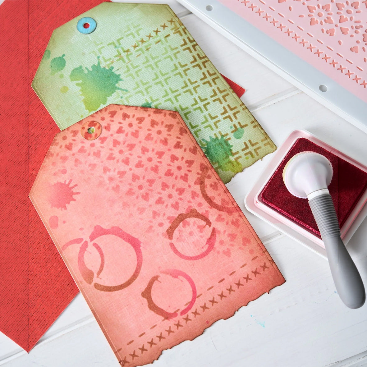Sizzix • A4 Stencil 1pcs Petal Play by 49 &  Market