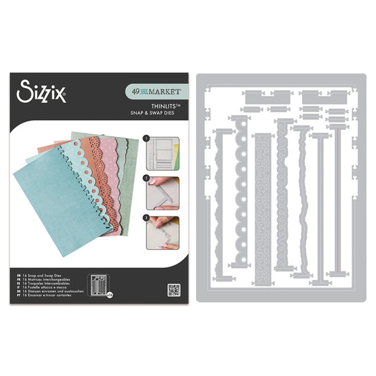 Sizzix • Thinlits Die Set 16pcs Snap and Swap  Journal Set by 49 and Market