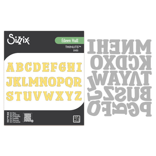 Sizzix Thinlits Die Set Nora Alphabet (26pcs) by Eileen Hull