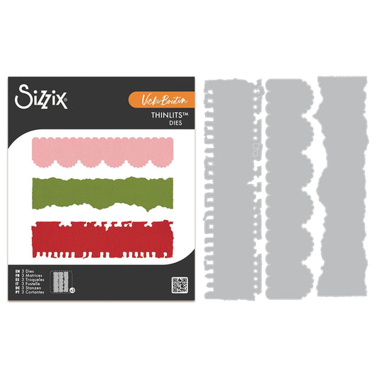 Sizzix • Thinlits 3pcs Die Set Double Edgers  by Vicki Boutin
